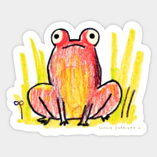 Red Frog Sticker